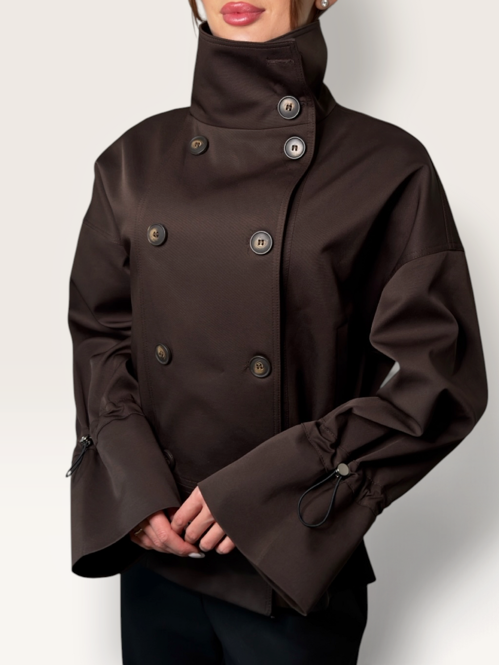 Geaca dama maro scurta oversized Dahlia