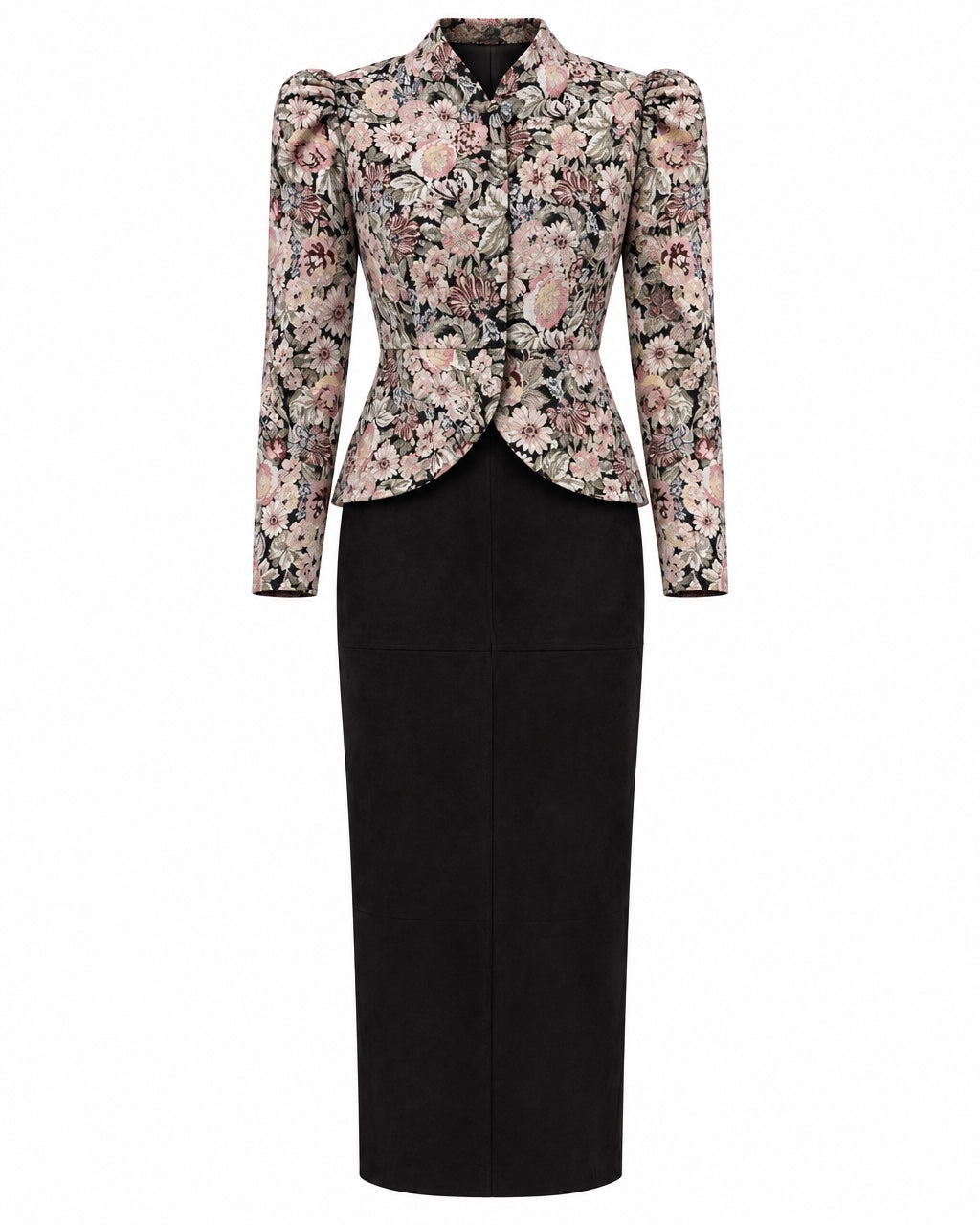 Compleu elegant cu sacou floral Aurelia